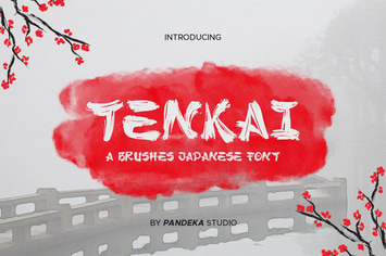 Tenkai - Japanese Brush Font