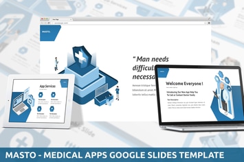 Masto - Medical Apps Google Slides Template