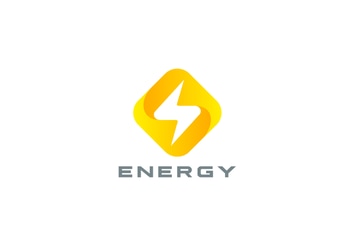 Logo Flash Energy Power Rhombus shape