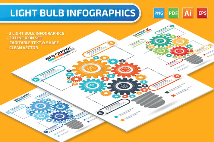 Light Blue Infographics