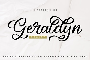 Geraldyn | Digital Handwriting Script