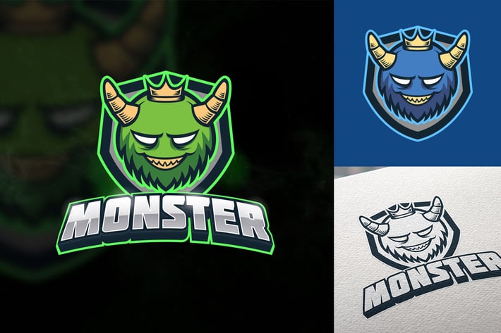 Furry Monster Esport Logo Template