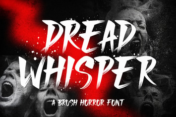 Dread Whisper - A Horror Brush Font