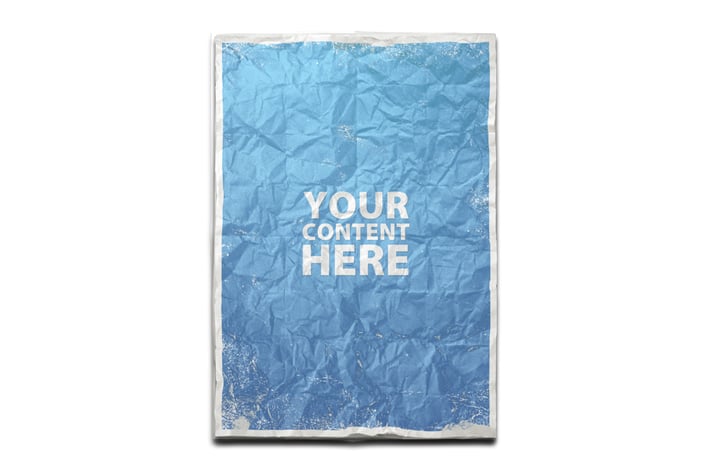 Grungy Crumpled Paper Mockup PSD Templates