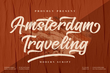 Amsterdam Traveling Modern Script