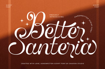 Better Santeria - Handwritten Script