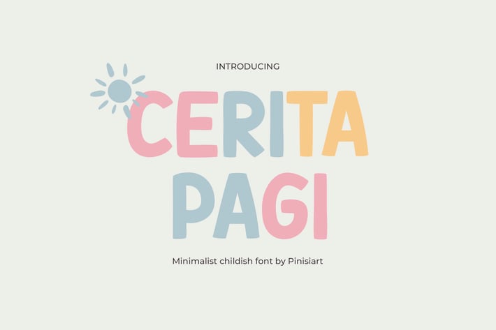 Cute Font - Cerita Pagi