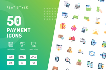 Payment Flat Icons