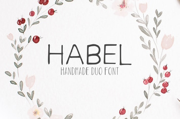 Habel Duo Handmade Font