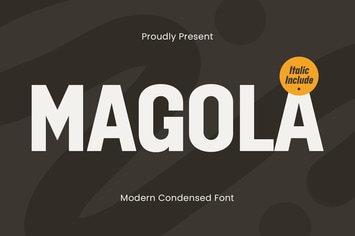 Magola - Modern Condensed Font