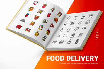 Food delivery - Icons