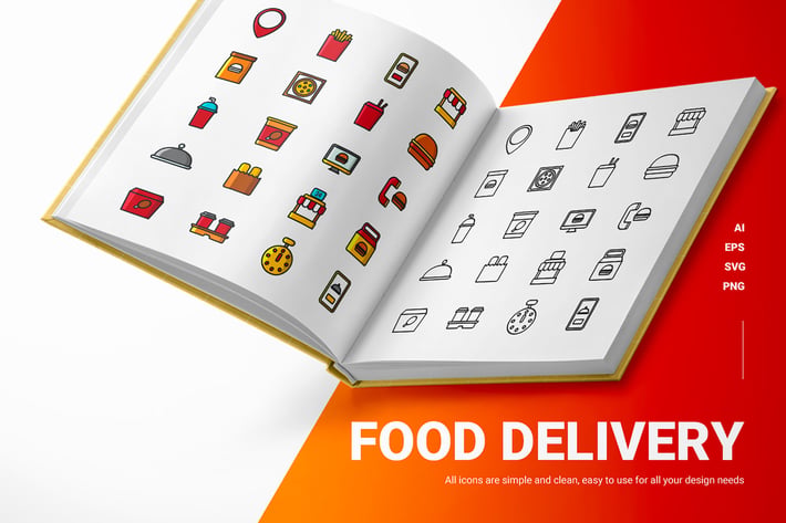 Food delivery - Icons