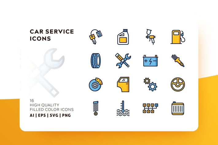AWR CAR SERVICE FILLED COLOR