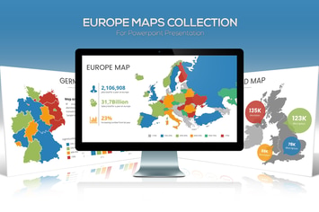 Europe Maps Collection for Powerpoint