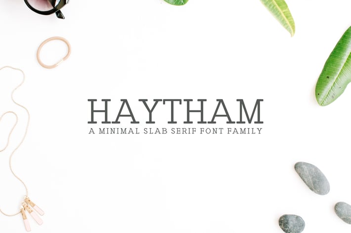 Haytham Slab Serif Fonts Packs
