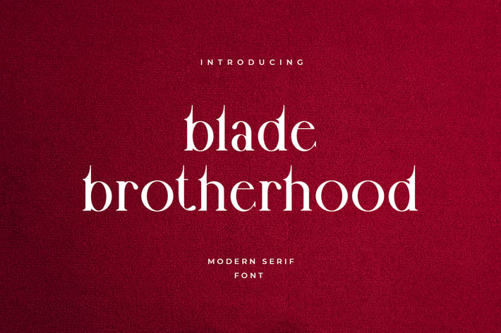 Blade Brotherhood Serif Typeface Font