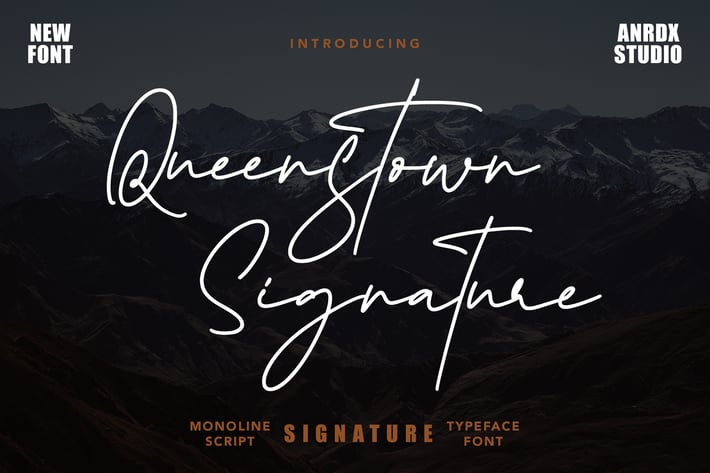 Queenstown Signature - Signature Font