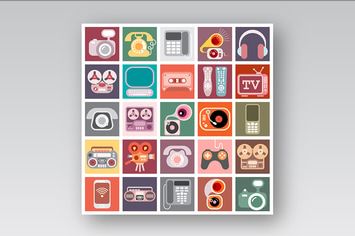 Home Electronics Vector Icon Set