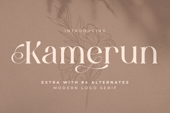 Kamerun - Modern Logo Serif