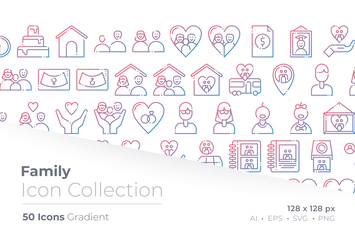 Family Gradient Icon