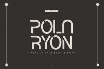 Polaryon - Sans Serif Display Font