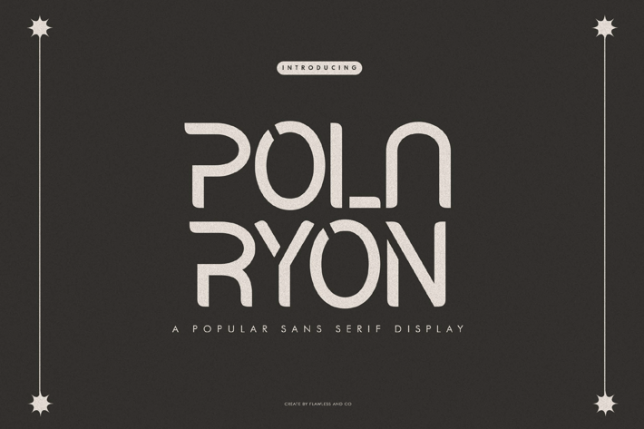 Polaryon - Sans Serif Display Font