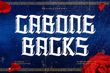 Cabone Backs - Gothic Blackletter Font