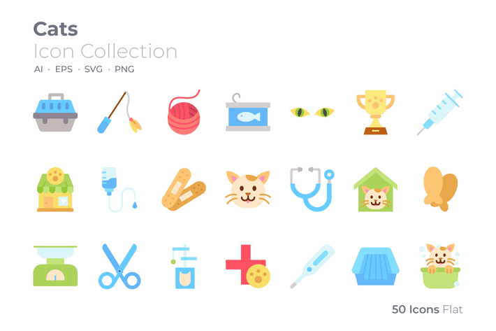 Cats Color Icon
