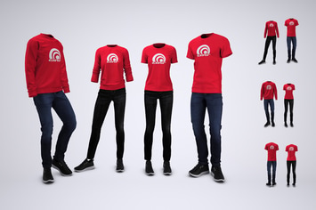 Casual Workplace Uniform Mock-Up