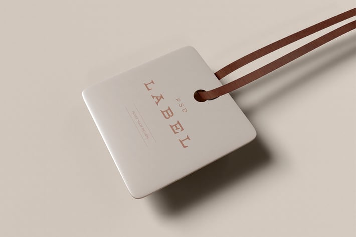 Square Label Mockup