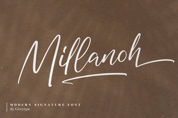 Millanoh Modern Signature Font