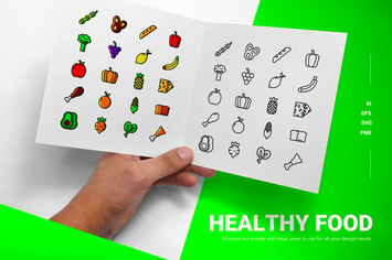 Healthy Food - Icons