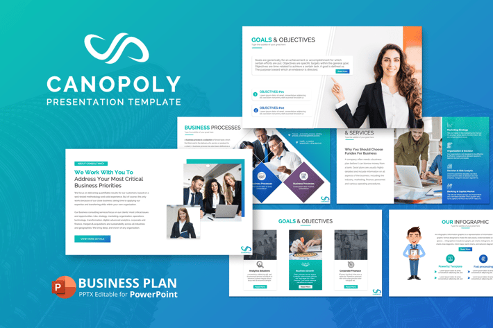 Canoply Business Plan Presentation Template