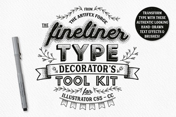 Fineliner Type Decorator's Tool Kit