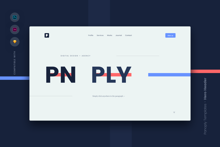 Web Templates UI Kit - Hero Header 2