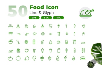 50 Food Icon Pack
