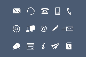 15 Contact Icons