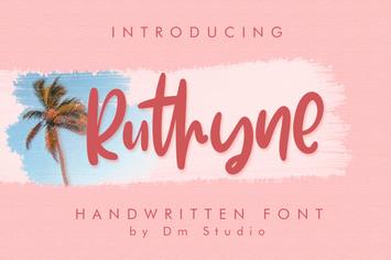 Ruthyne - Handwritten Font