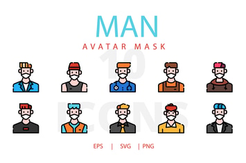 Man avatar mask