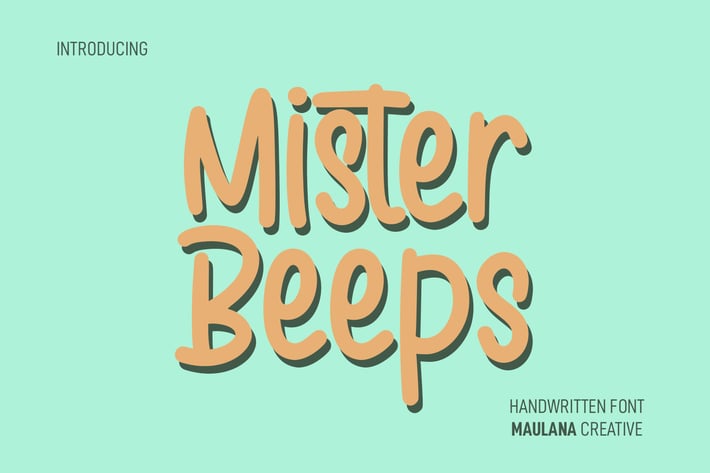Mister Beeps Handwritten Font