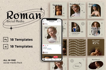 Roman Instagram Post Template