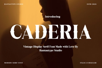 Caderia Vintage Display Serif Font
