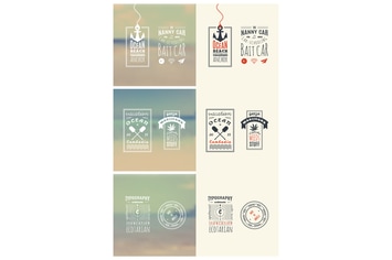 Trendy Retro Vintage Insignias Bundle | Retro 