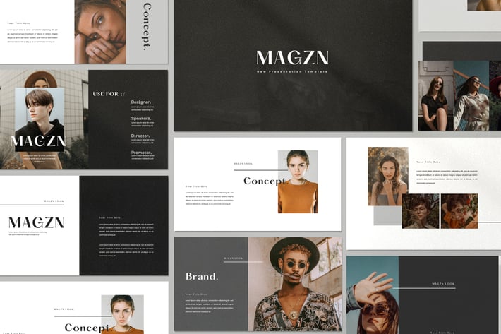 MAGZ - Lookbook Fashion Powerpoint Creative Agency