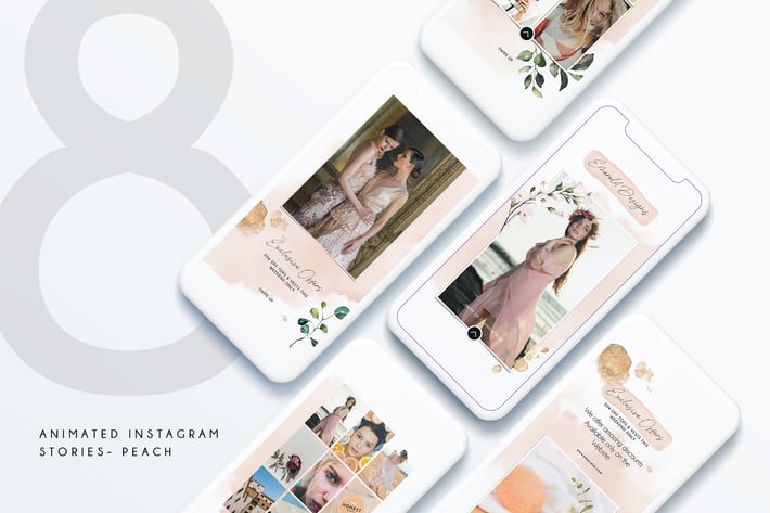 8 Animated Instagram Stories - B