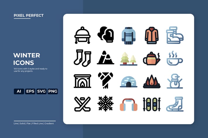 Winter Icon - 5 Styles