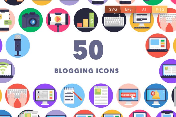 50 Blogging Icons