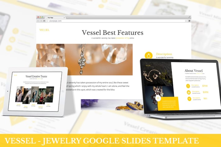 Vessel - Jewelry Google Slide Template