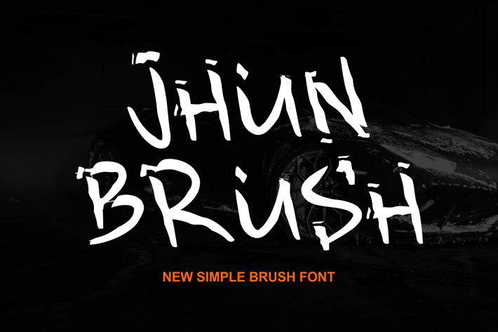 JhunBrush - Font