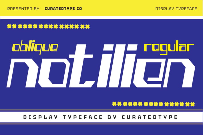 Notilien - Display Font